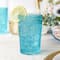 Kate Aspen® 13oz. Vintage Textured Aqua Blue Drinking Glasses, 6ct.
